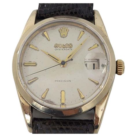 rolex acciao carica manuale anno 1950|Rolex Precision Cal.710 9ct 1950 .